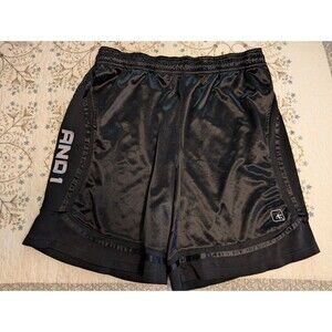 AND1 Men's Black Elastic Waist Drawstring 11" Inseam Shorts Size 2XL